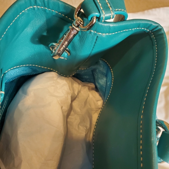Brand new Prada Turquoise nylon leather purse - Picture 11 of 15